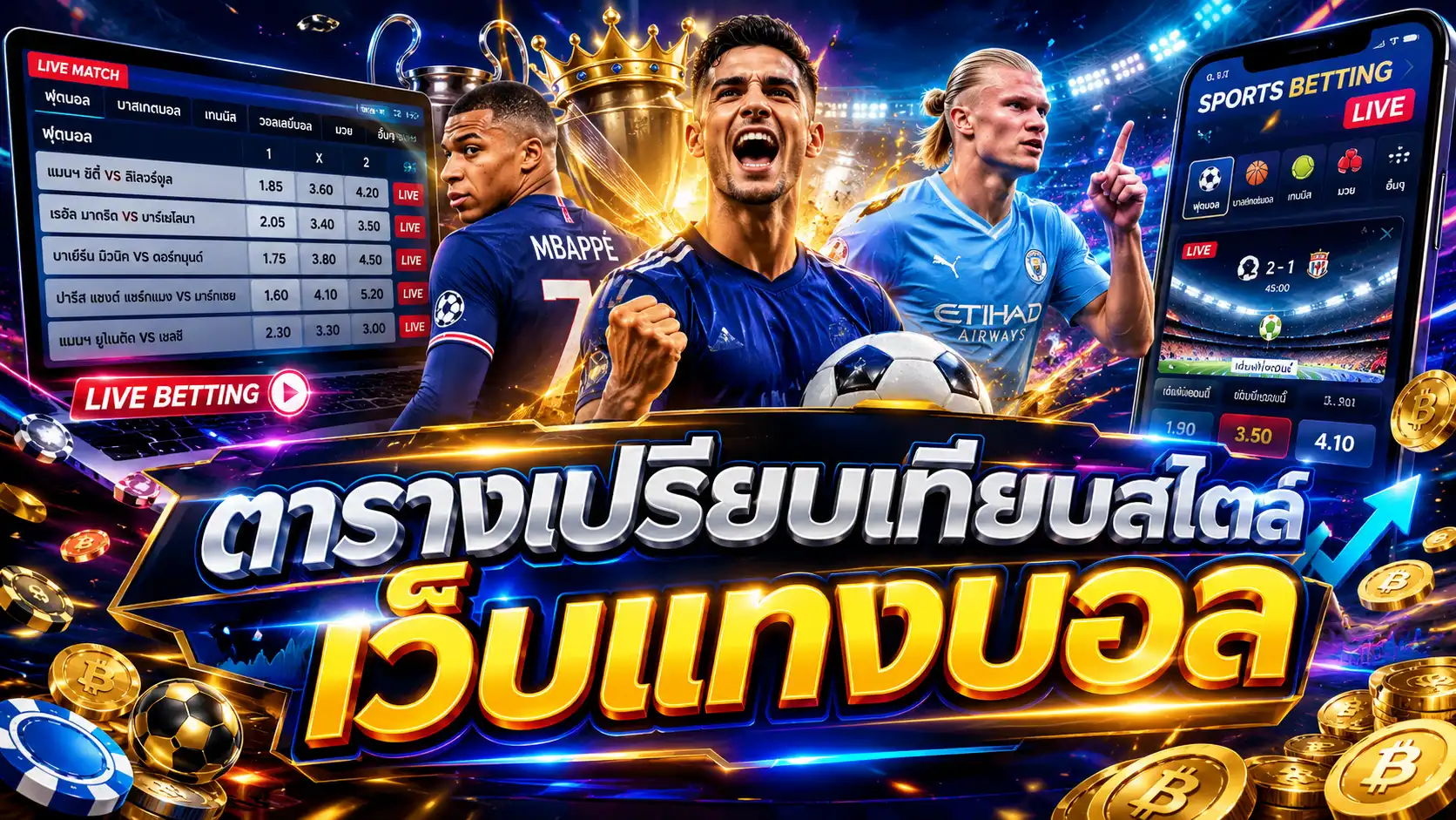 ตารางเปรียบเทียบสไตล์ เว็บแทงบอล