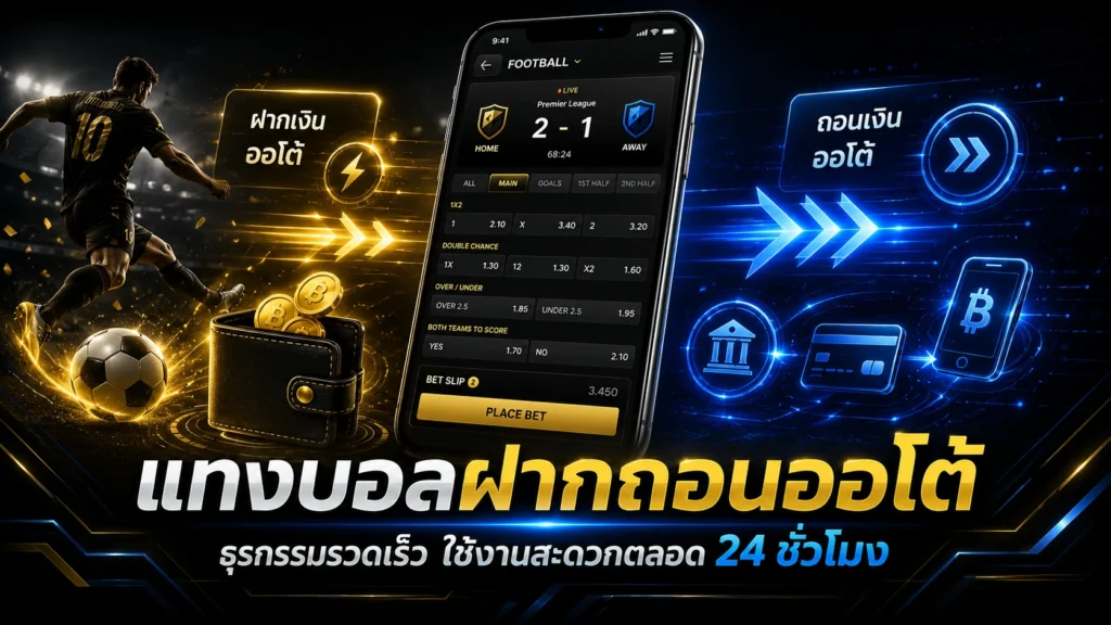 แทงบอลฝากถอนออโต้