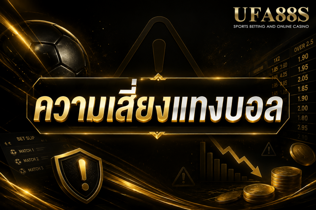 ความเสี่ยงแทงบอล เรื่องสำคัญที่ควรรู้ก่อนเริ่มเดิมพัน