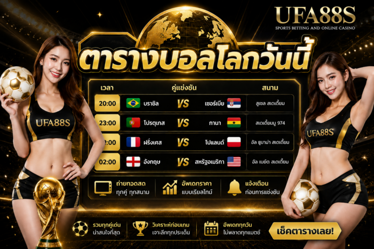 ตารางบอลโลกวันนี้ ดูโปรแกรมก่อนเกมเริ่มให้ครบทุกคู่