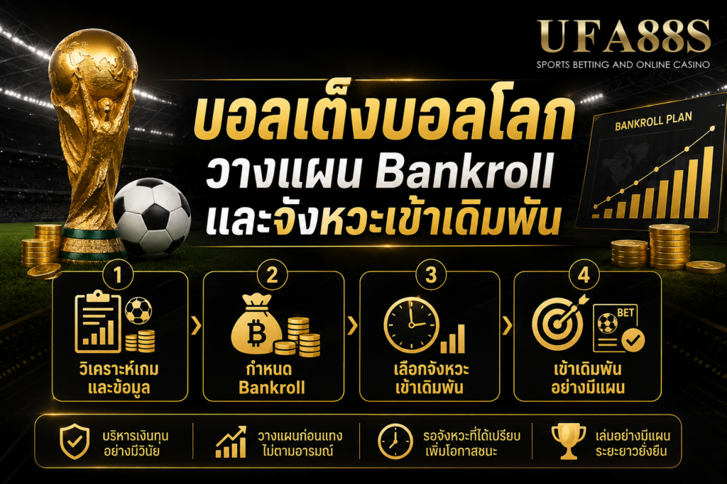 บอลเต็งบอลโลกวางแผน Bankroll และจังหวะเข้าเดิมพัน