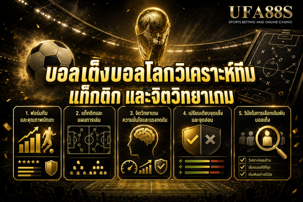 บอลเต็งบอลโลกวิเคราะห์ทีม แท็กติก และจิตวิทยาเกม