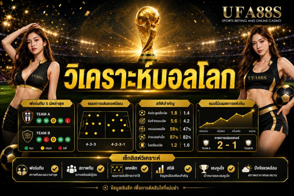 วิเคราะห์บอลโลก ดูข้อมูลรอบด้านก่อนตัดสินใจ