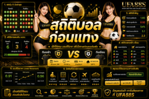 สถิติบอลก่อนแทง ดูข้อมูลทีมให้ครบก่อนตัดสินใจ