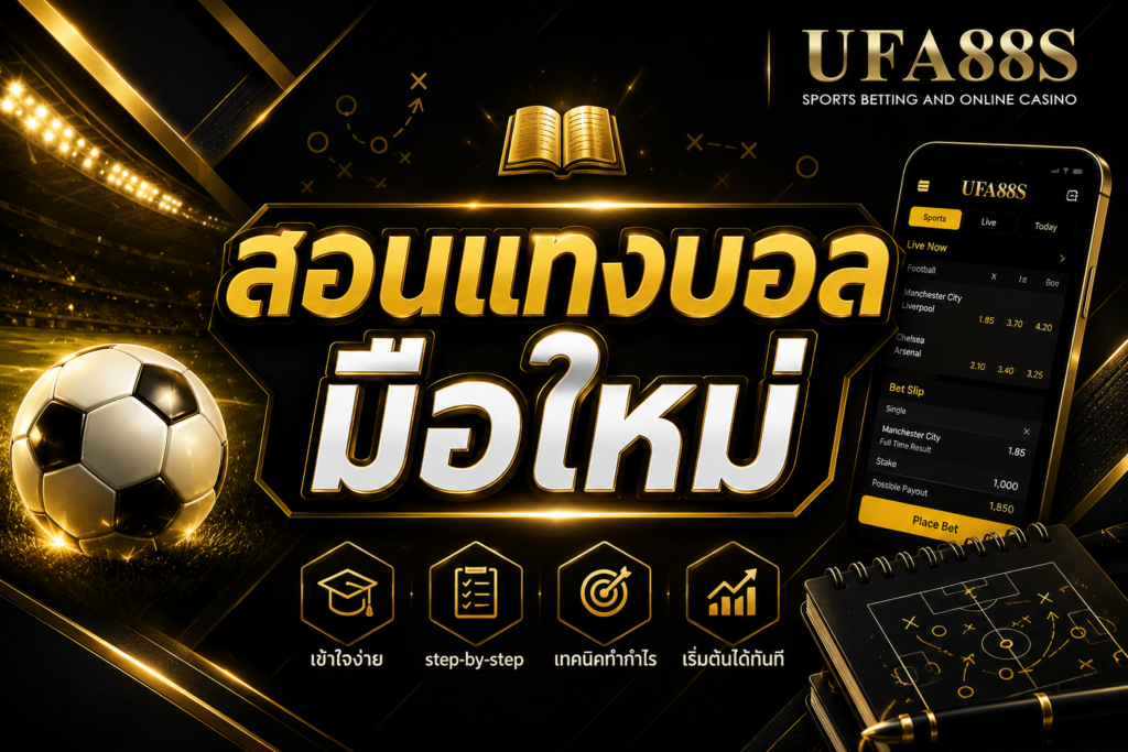 สอนแทงบอลมือใหม่ เริ่มจากกติกา ราคา และการคุมงบ